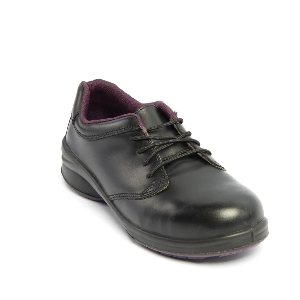 Himalayan 2214 S1P/SRC Women's Black Star Lace-Up Safety Shoe