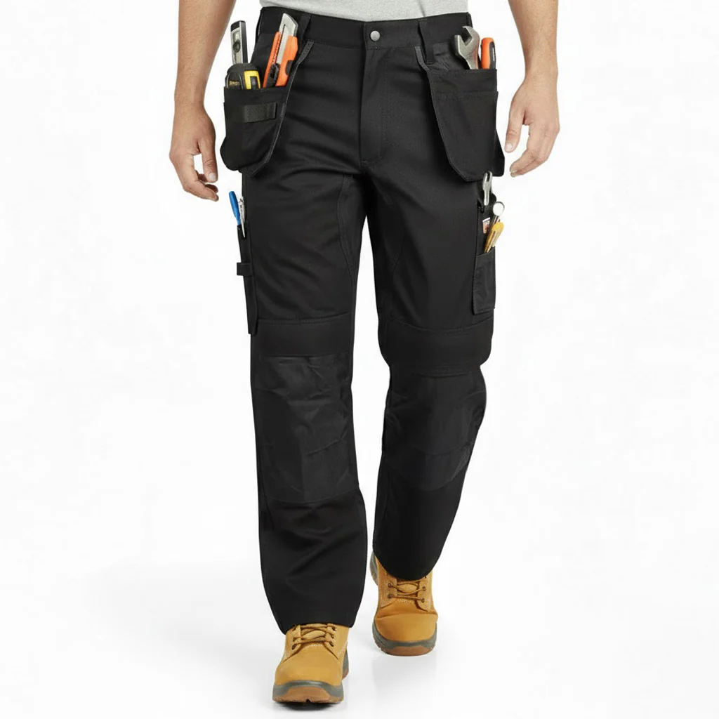 Unbreakable U237 Black Stretch Multi-Pocket Holster Work Trousers