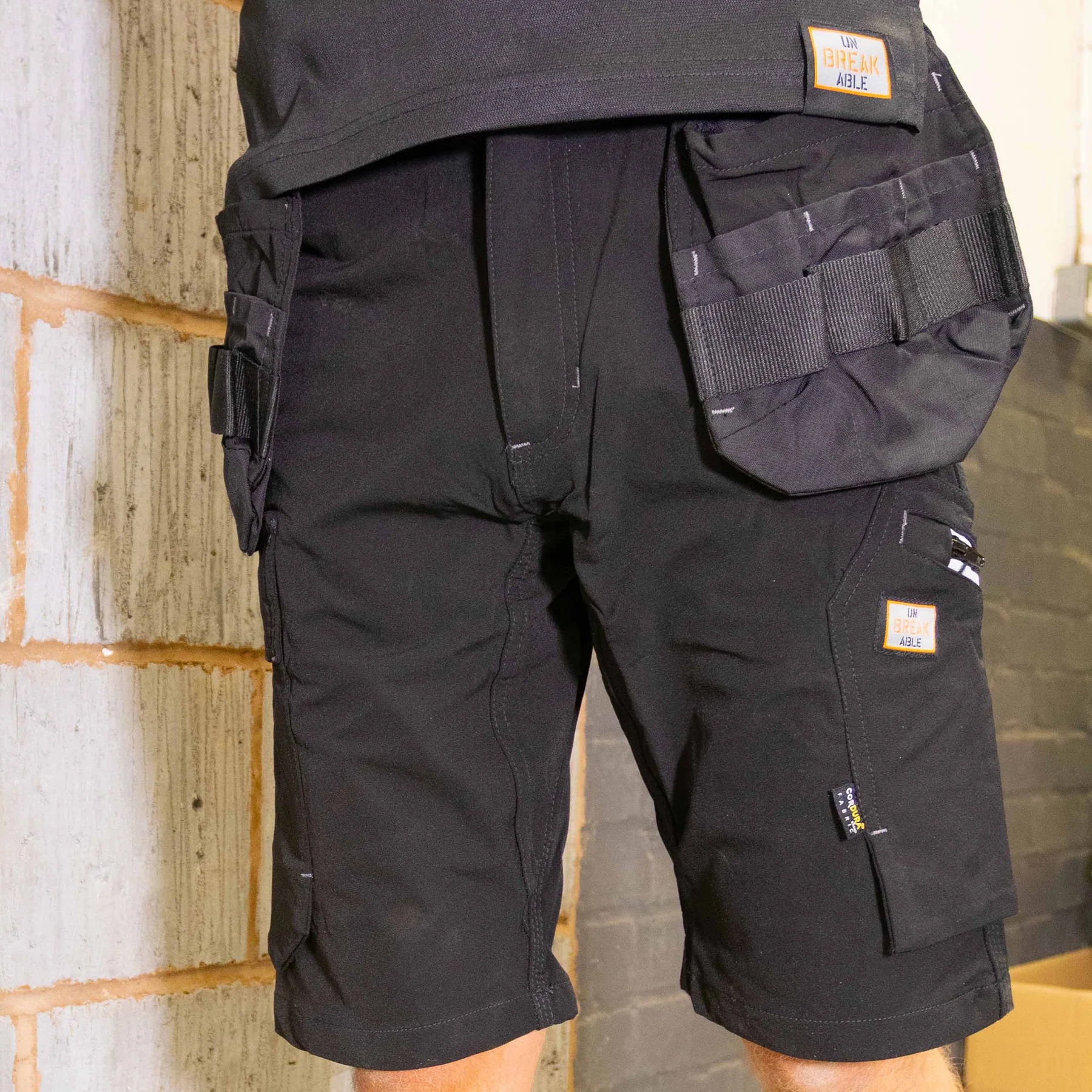 Unbreakable U240 Hawk 4-Way Black Stretch Shorts