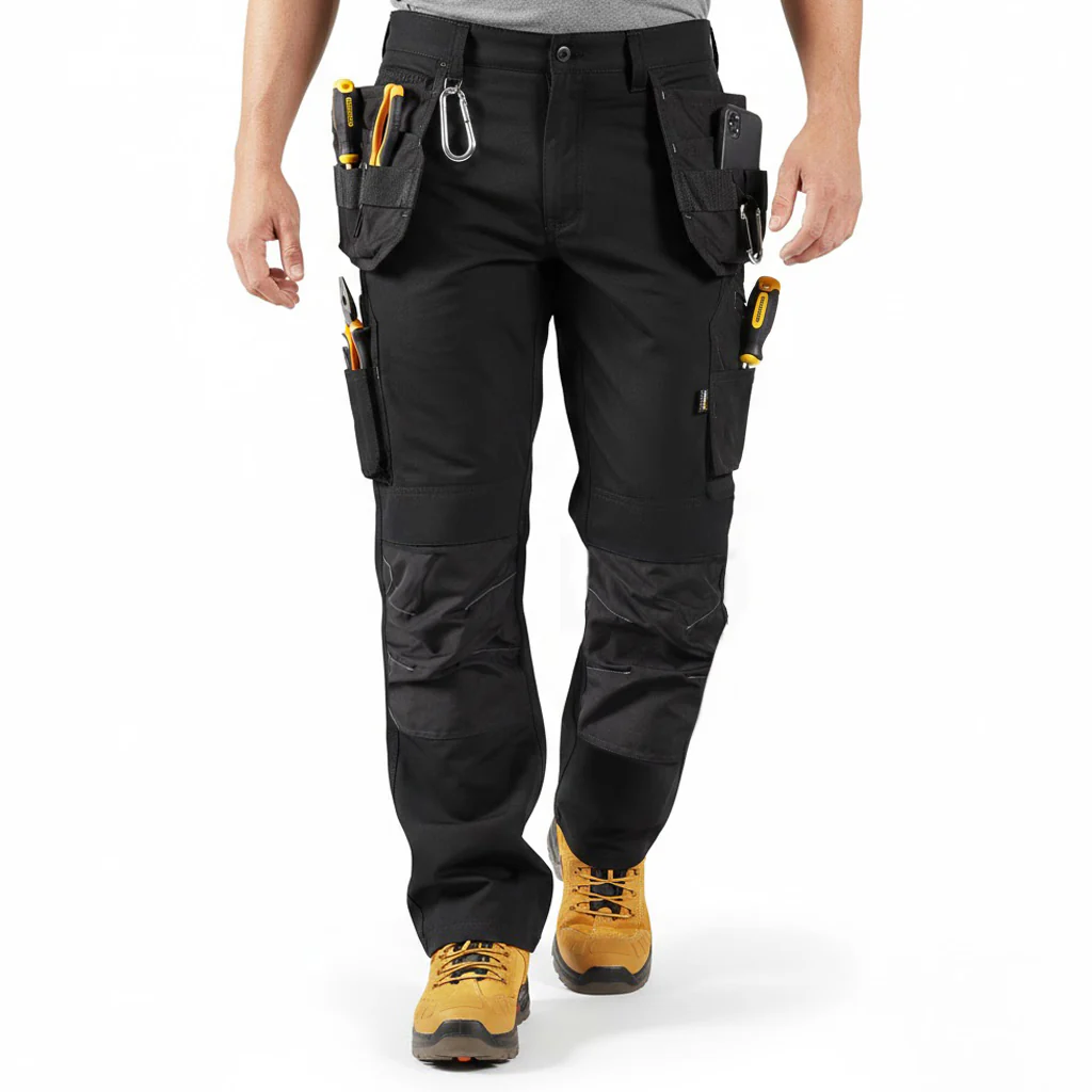 Unbreakable U242 Black 4-Way Stretch Multi-Pocket Holster Work Trousers